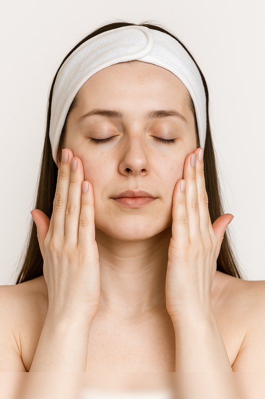 Haarband Katoen & Bamboe - Zachte Natuurlijke Stof voor Huidverzorging & Make-up Routine