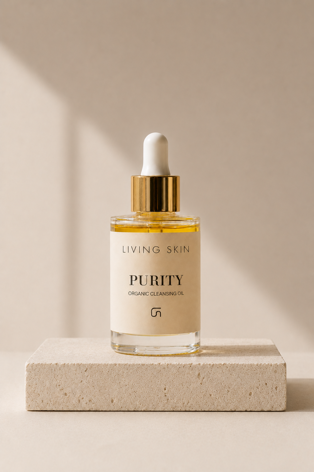 Flesje natuurlijke gezichtreiniger PURITY van Living Skin
