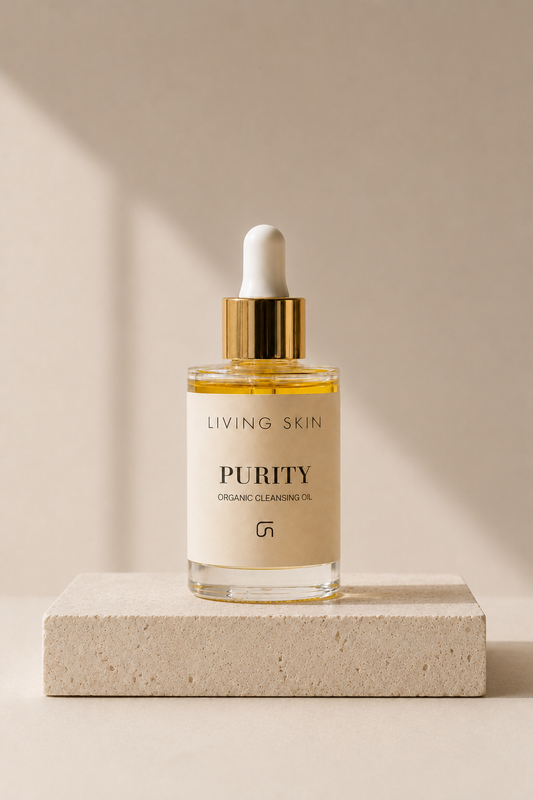 Flesje natuurlijke gezichtreiniger PURITY van Living Skin
