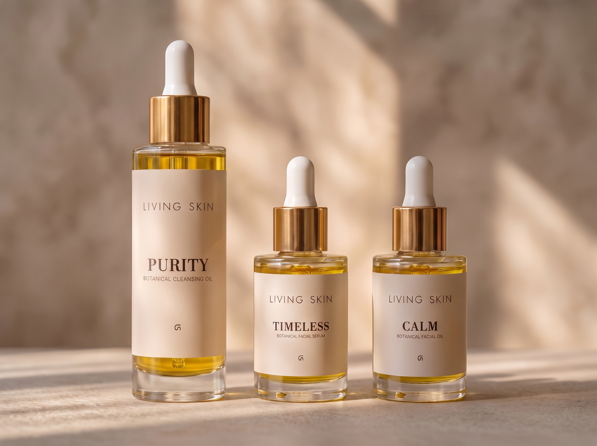 PURITY, TIMELESS & CALM van Living Skin.